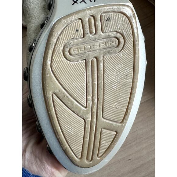 Nike Lab G Series Suede Heeled Boots Size 6 Shearling Lined Sexy Neutral - Picture 2 of 11